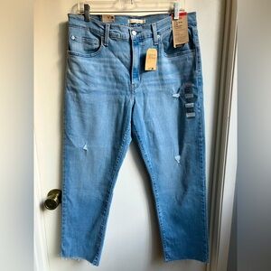 NWT Levi Strauss 724 high-rise Slim Straight Cropped size 33